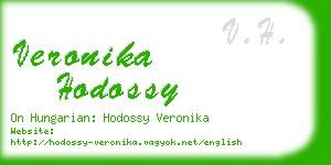 veronika hodossy business card